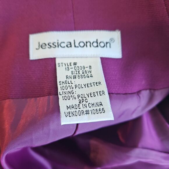 Jessica London Cranberry Jacket sz 26W - Picture 3 of 6